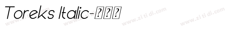Toreks Italic字体转换